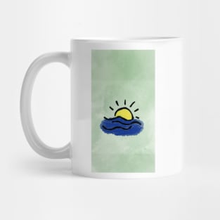 Sun And sea waves Mug